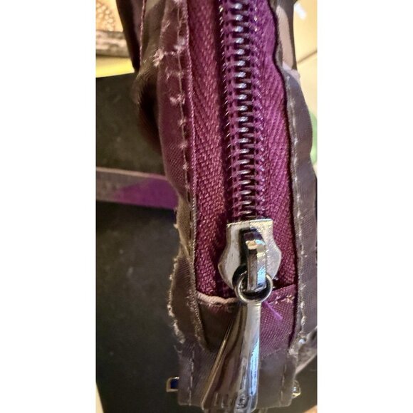 LUG Quilted Travel Convertible Adjustable Crossbody Strap Bag Purple Camouflage - Picture 11 of 14